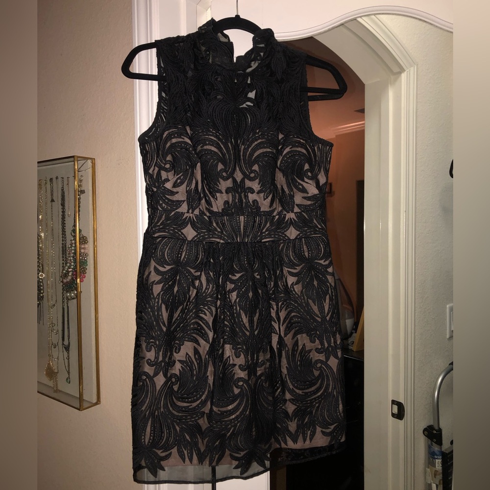 Anthropologie Baraschi black lace dress